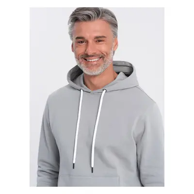 Ombre Men's kangaroo hooded sweatshirt - gray