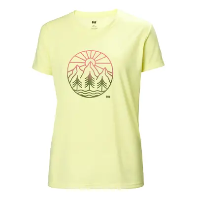 Helly Hansen Skog Recycled Graphic Tee Fadded Yallow Women's T-Shirt