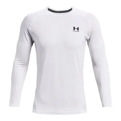 Men's T-Shirt Under Armour HeatGear Fitted LS White