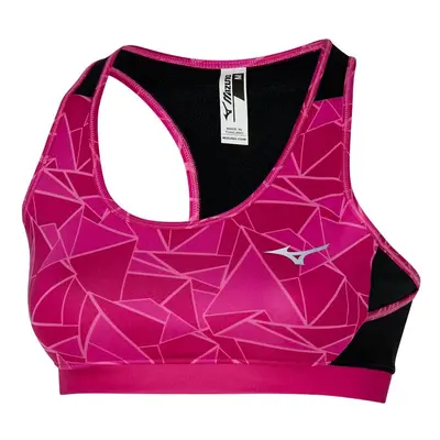 Women's bra Mizuno Alpha Graphic Bra Pink Peacock