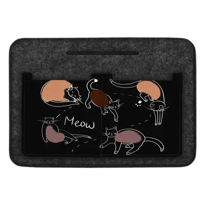 Bertoni Unisex's Felt Bag Organiser Cat Game