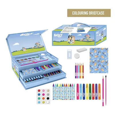 COLOURING STATIONERY SET BRIEFCASE BLUEY