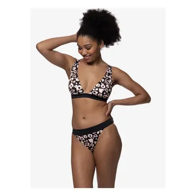 Pink and Black Women's Patterned Swimwear Upper DORINA Lagos - Women