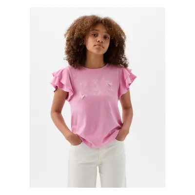 GAP Kids T-shirt with ruffles - Girls