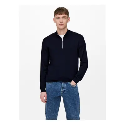 Dark blue men's sweater ONLY & SONS Wyler - Men