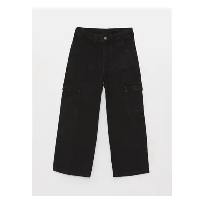 LC Waikiki LCW Kids Wideleg Girl's Cargo Jean Trousers