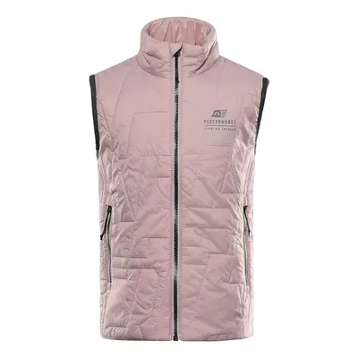 Children's ultralight vest with ALPINE PRO BERFO pale mauve impregnation