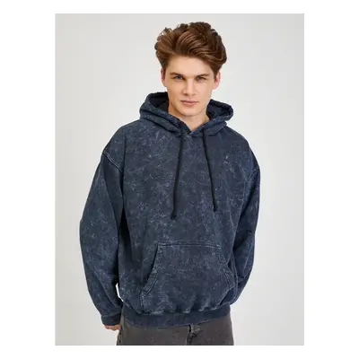 Dark Blue Mens Oversize Hoodie Diesel - Men