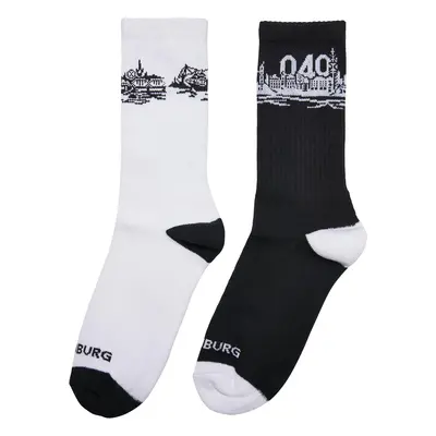 Major City 2-Pack Socks Black/White