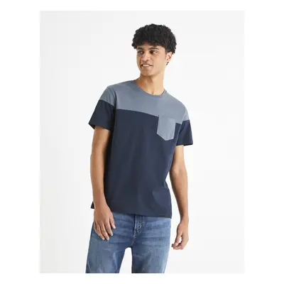 Celio Cotton T-Shirt Becolored with Pocket - Men