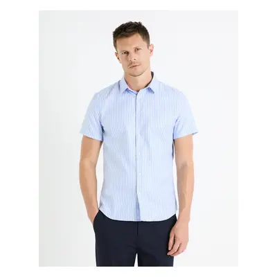 Celio Striped slim shirt Fasanuremc - Men's