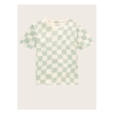 Green-cream boys plaid T-shirt Tom Tailor - Boys