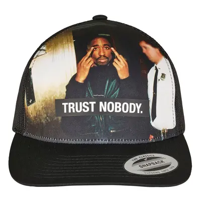 Tupac Trust Nobody Retro Trucker Black