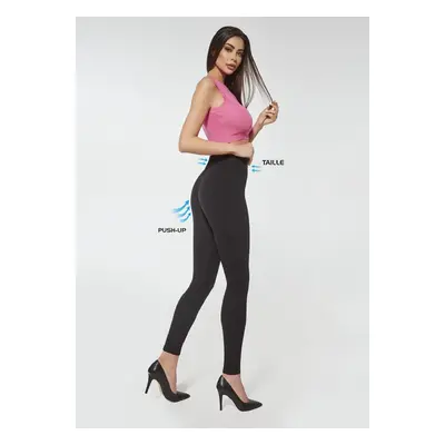 Bas Bleu MAYA elegant women's leggings with Push-Up & Taille effect