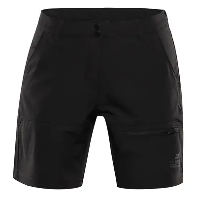 Women's softshell shorts ALPINE PRO BAKA black