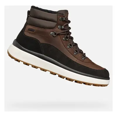 Brown men's ankle boots Geox Granito + Grip A - Men