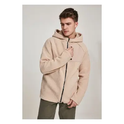 Sherpa Hooded Jacket Darksand