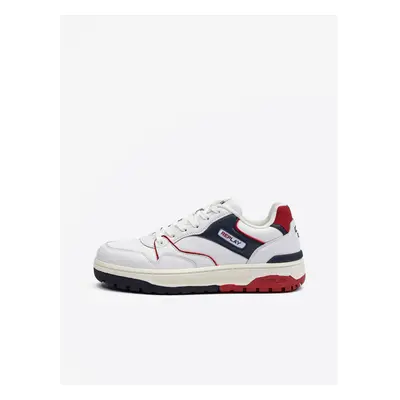 Replay Shoes Scarpa Off Wht Blue Red - Men