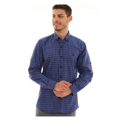 G724 DEWBERRY MEN'S SHIRT-NAVY-SAC