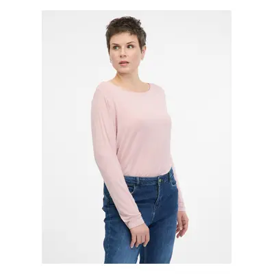 Light pink women's long-sleeved T-shirt ORSAY - Women's