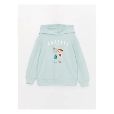 LC Waikiki Printed Long Sleeve Girls' Hoodie