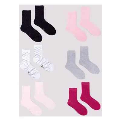 Yoclub Kids's Girls' Socks 6-Pack SKA-0128G-AA00