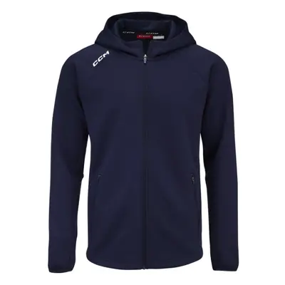 Men's CCM LOCKER ROOM FLEECE FULL ZIP HOODIE true navy