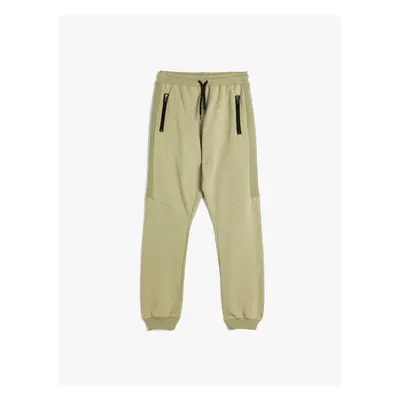 Koton Jogger Sweatpants Tied Waist Raised Cotton