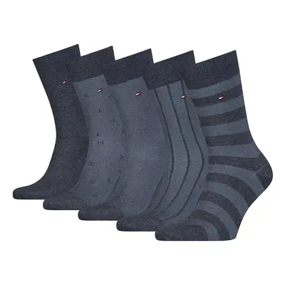 Tommy Hilfiger Socks - TH MEN SOCK 5P GIFTBOX BIRDEYE blue