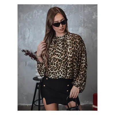 Női oversize LEOPARDY blúz leopárd mintás Dstreet