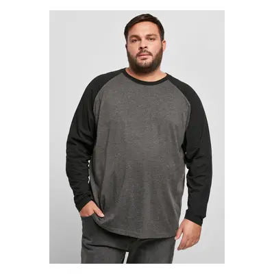 Raglan Contrast LS charcoal/black