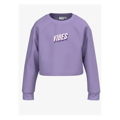 Purple girly sweatshirt name it Vanita - Girls