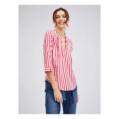 White and pink ladies striped blouse ORSAY - Ladies