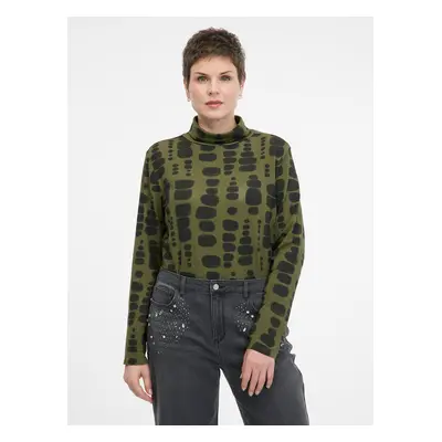 Green women's long-sleeved T-shirt ORSAY - Women's