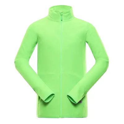 Men's fleece sweatshirt ALPINE PRO GARIM neon green gecko