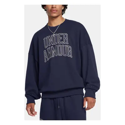 Men's sweatshirt Under Armour UA Icon HWT Terry OS Crew-BLU - Men's