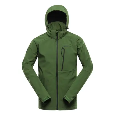 Men's softshell jacket with membrane ALPINE PRO HOOR treetop