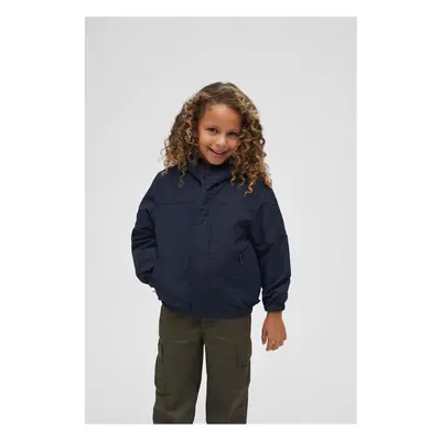 Children's summer windbreaker with navy front zipper