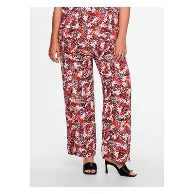 Brown Patterned Trousers ONLY CARMAKOMA - Women