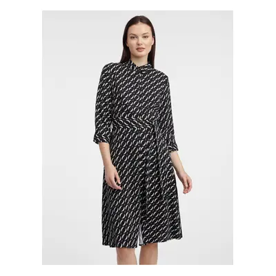 Orsay Black Women Patterned Shirt Dress - Women