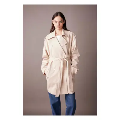 DEFACTO Relax Fit Belted Trench Coat