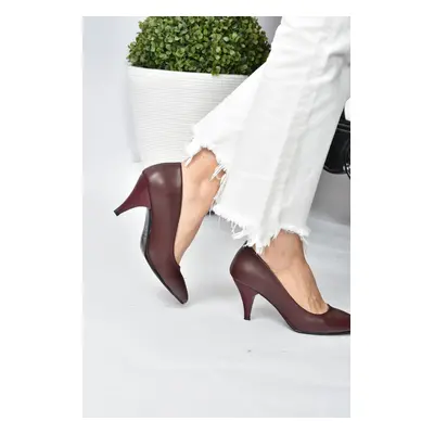 Fox Shoes Claret Red Women's Heeled Shoes