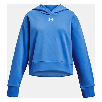 Under Armour Sweatshirt UA Rival Fleece Crop Hoodie-BLU - girls