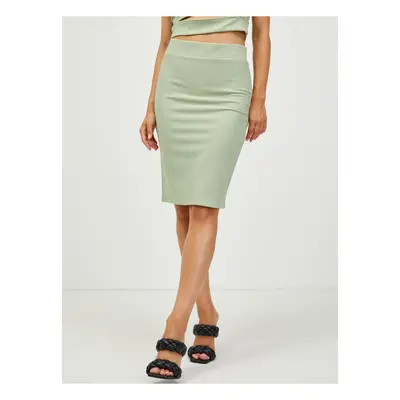 Light Green Pencil Skirt Pieces Sara - Women's