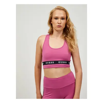 Pink Guess Aline Sports Bra - Women