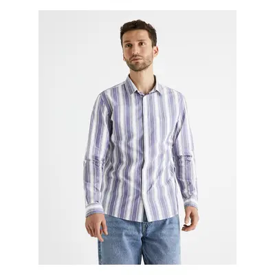 Celio Cotton Shirt Bastripes - Men