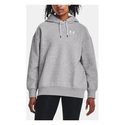 Under Armour Sweatshirt Essential Flc OS Hoodie-GRY - Women