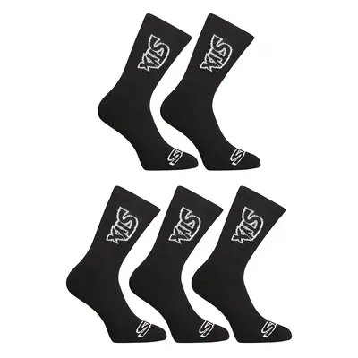 5PACK Styx high black socks