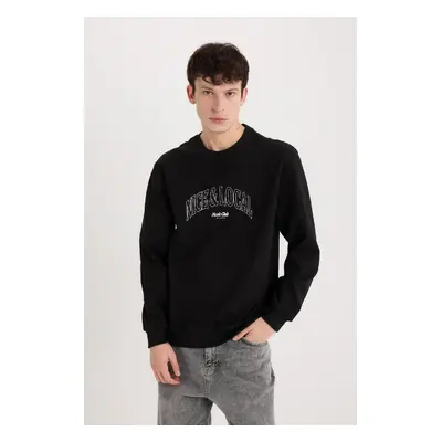 DEFACTO Regular Fit Crew Neck Printed Sweatshirt