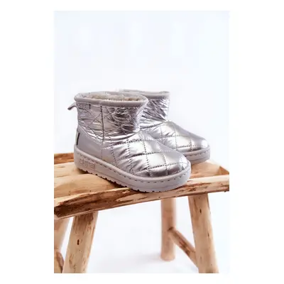 Children's warm snow boots Big Star KK374241 Silver